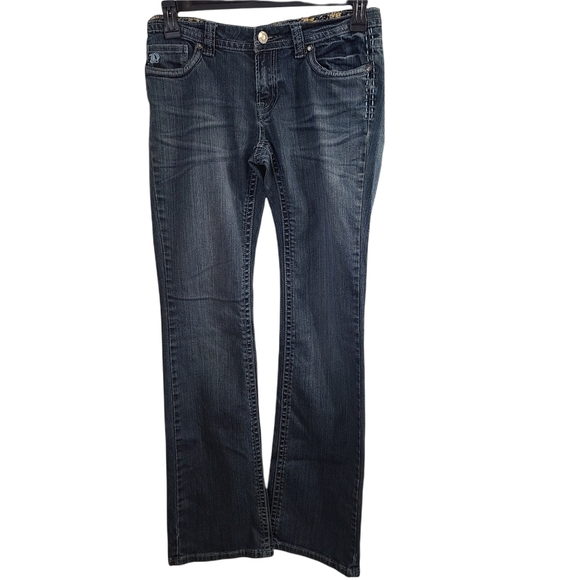 Downeast Heavy Stitching Mid Rise Boot Cut Jeans - Picture 2 of 7